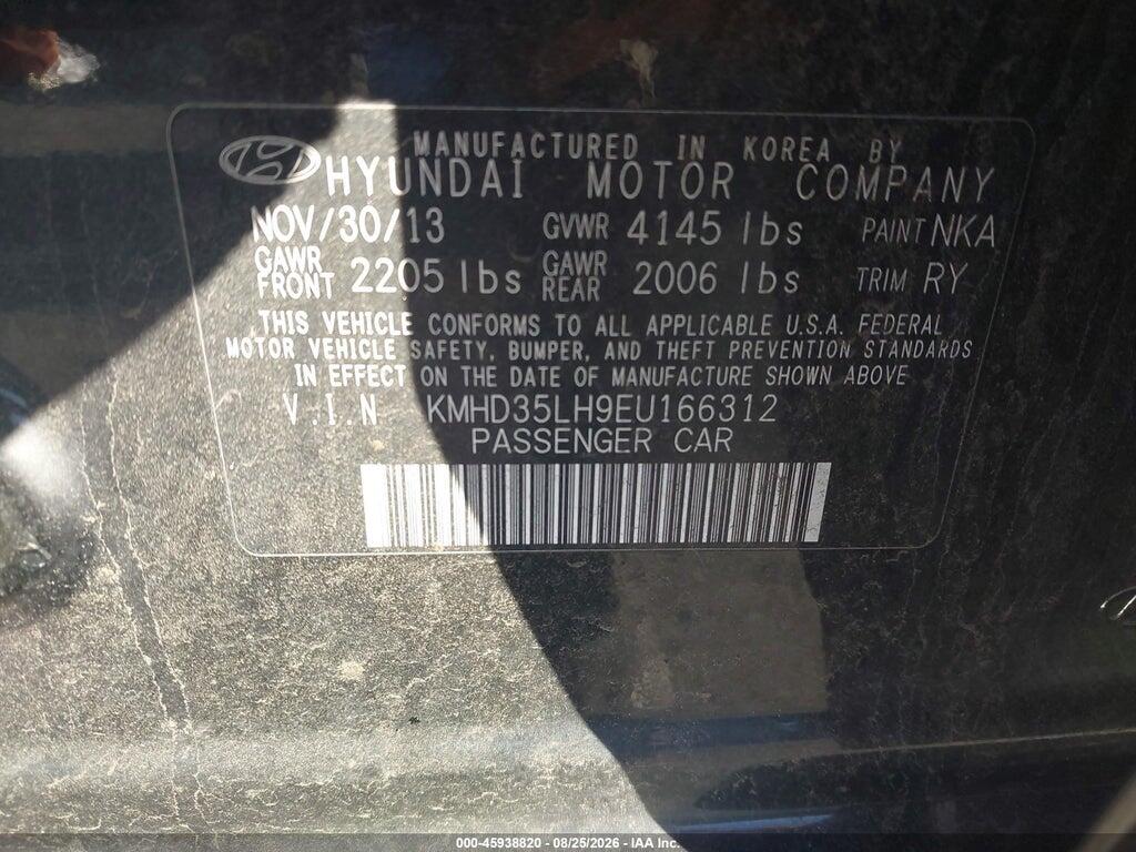 KMHD35LH9EU166312 2014 HYUNDAI ELANTRA GT photo no. 9