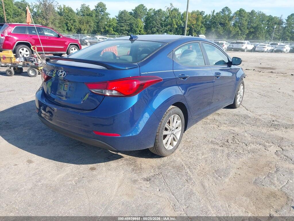 5NPDH4AE2GH653907 2016 HYUNDAI ELANTRA photo no. 4