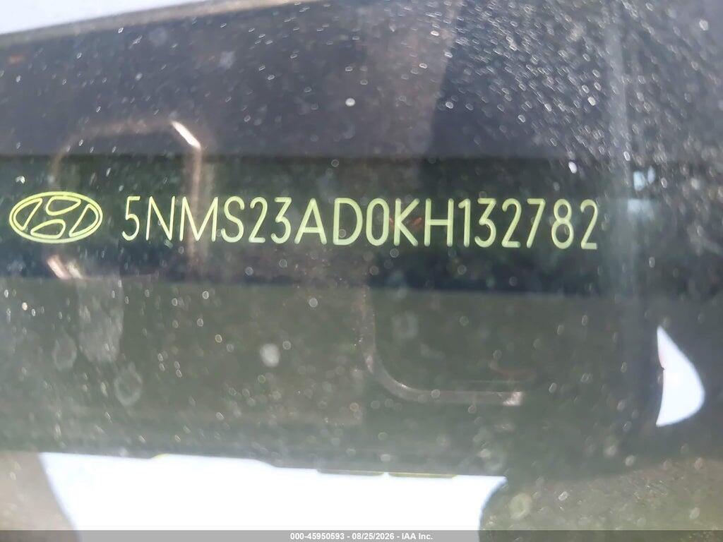 5NMS23AD0KH132782 2019 HYUNDAI SANTA FE photo no. 9
