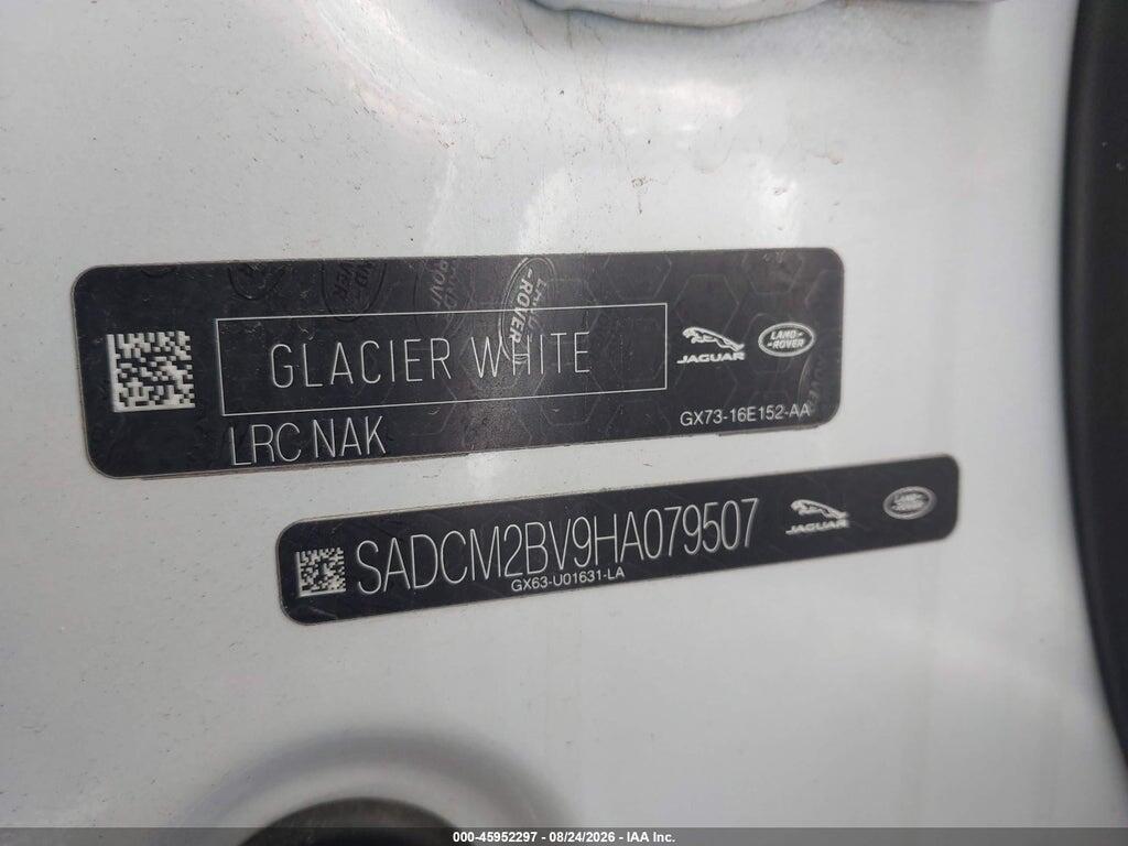 SADCM2BV9HA079507 2017 JAGUAR F-PACE photo no. 9