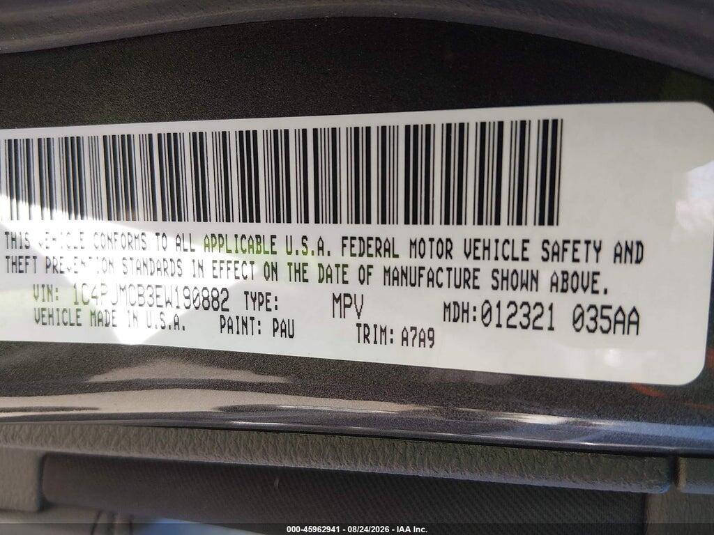1C4PJMCB3EW190882 2014 JEEP CHEROKEE photo no. 9