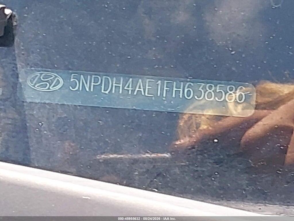 5NPDH4AE1FH638586 2015 HYUNDAI ELANTRA photo no. 9