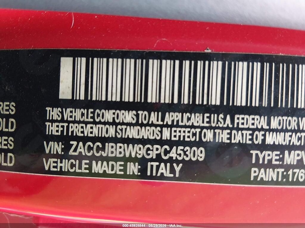 ZACCJBBW9GPC45309 2016 JEEP RENEGADE photo no. 9