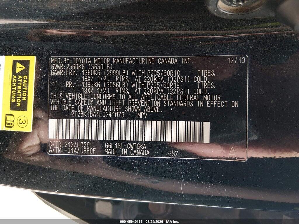 2T2BK1BA4EC241079 2014 LEXUS RX 350 photo no. 9