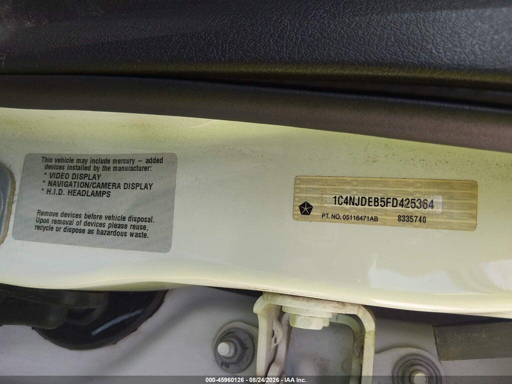 1C4NJDEB5FD425364 2015 JEEP COMPASS photo no. 9