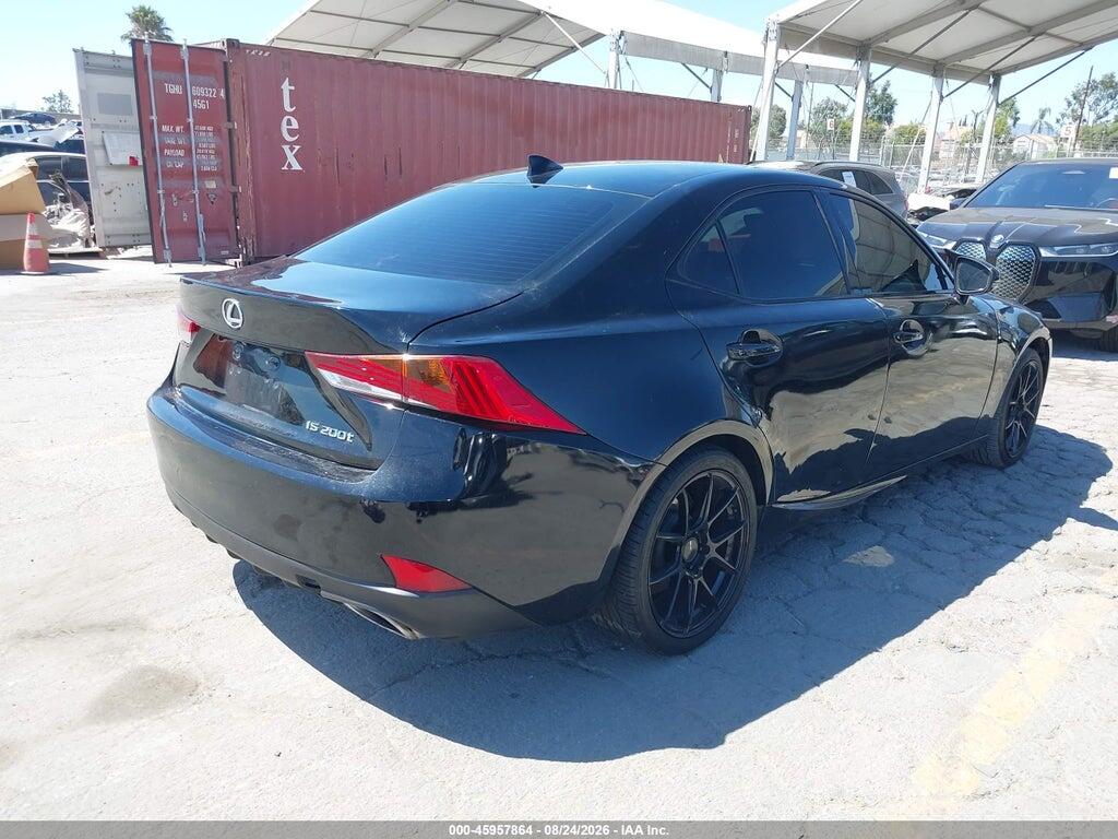 JTHBA1D22H5040598 2017 LEXUS IS 200T photo no. 4