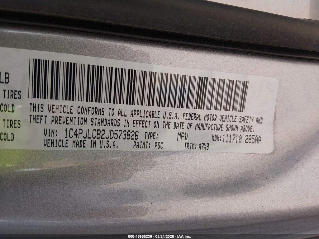 1C4PJLCB2JD573826 2018 JEEP CHEROKEE photo no. 9