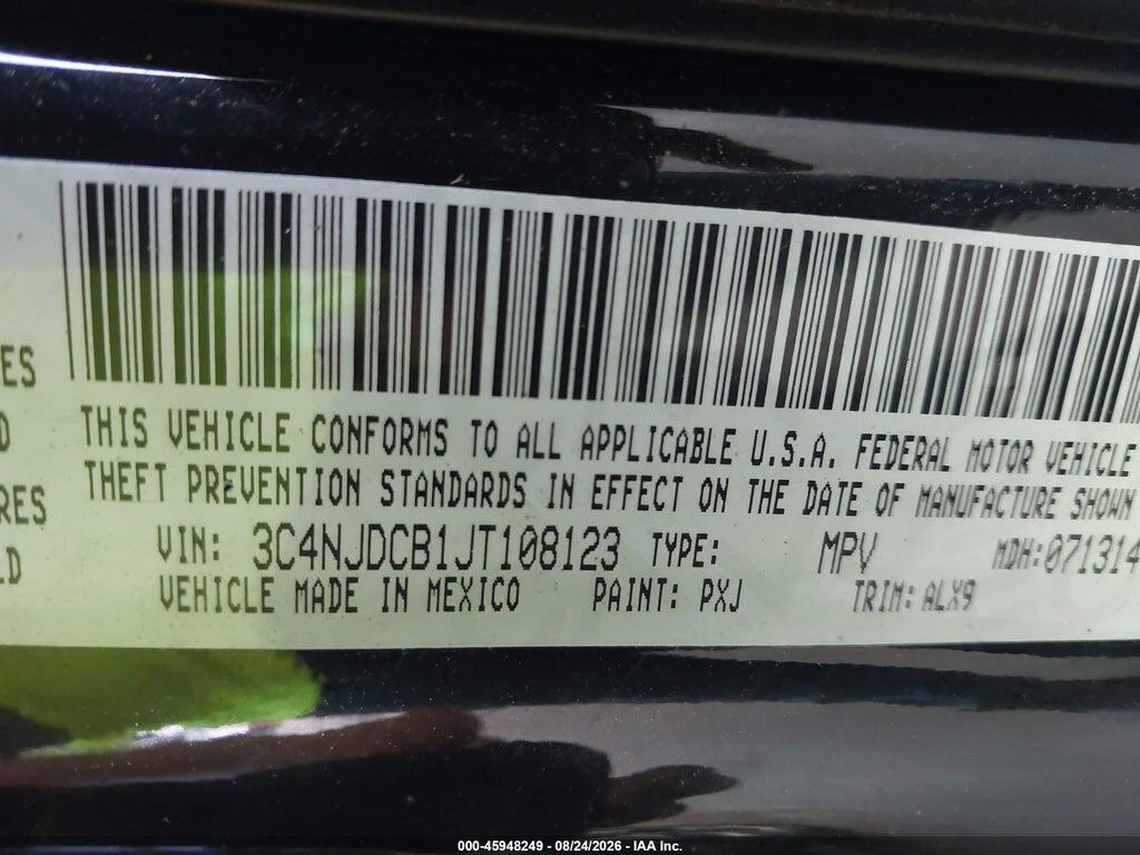 3C4NJDCB1JT108123 2018 JEEP COMPASS photo no. 9