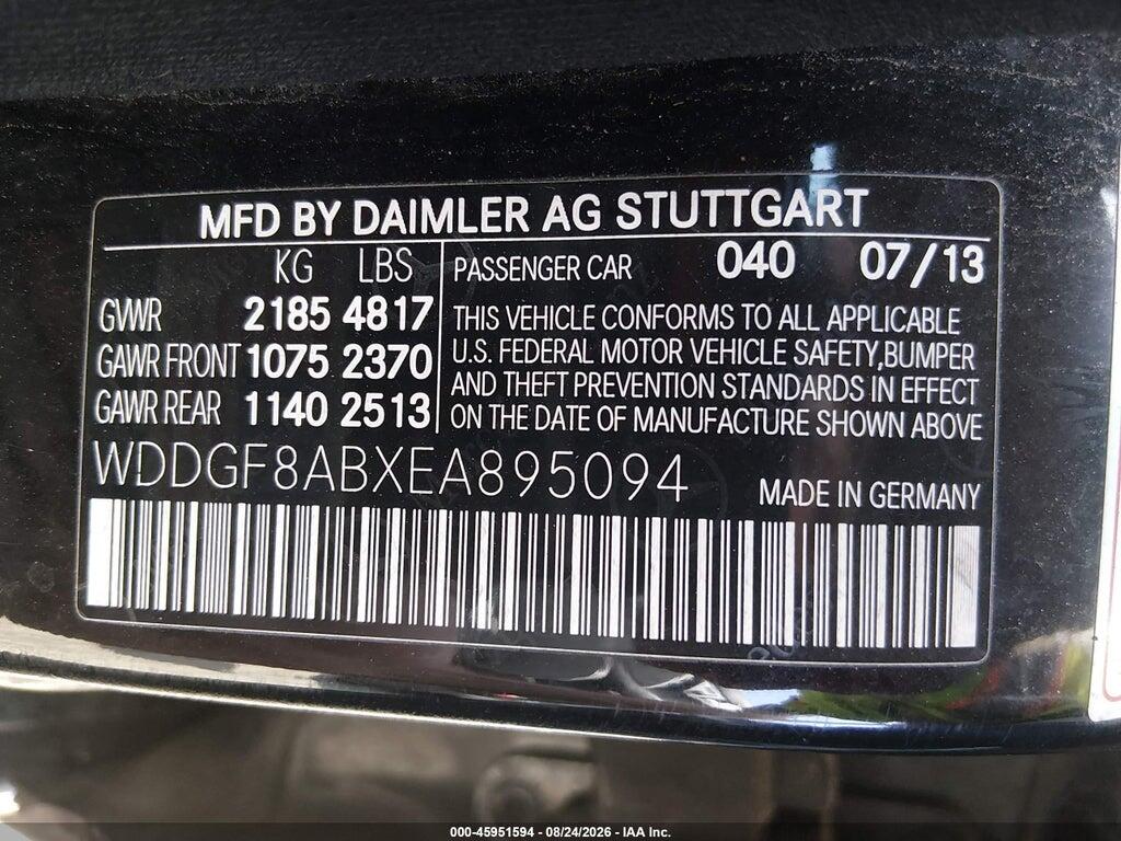 WDDGF8ABXEA895094 2014 MERCEDES-BENZ C 300 photo no. 9