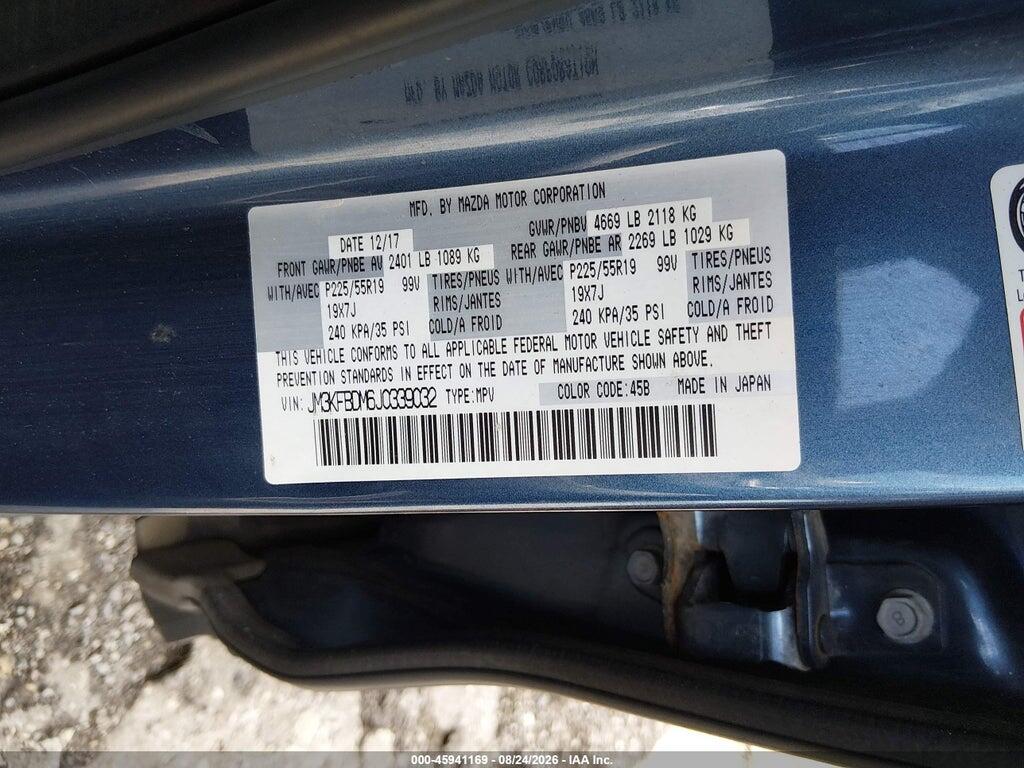 JM3KFBDM6J0339032 2018 MAZDA CX-5 photo no. 9