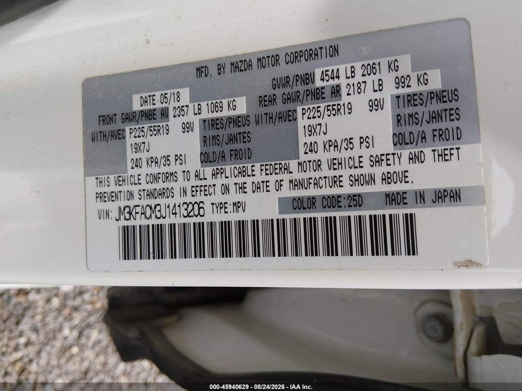 JM3KFACM3J1413206 2018 MAZDA CX-5 photo no. 9