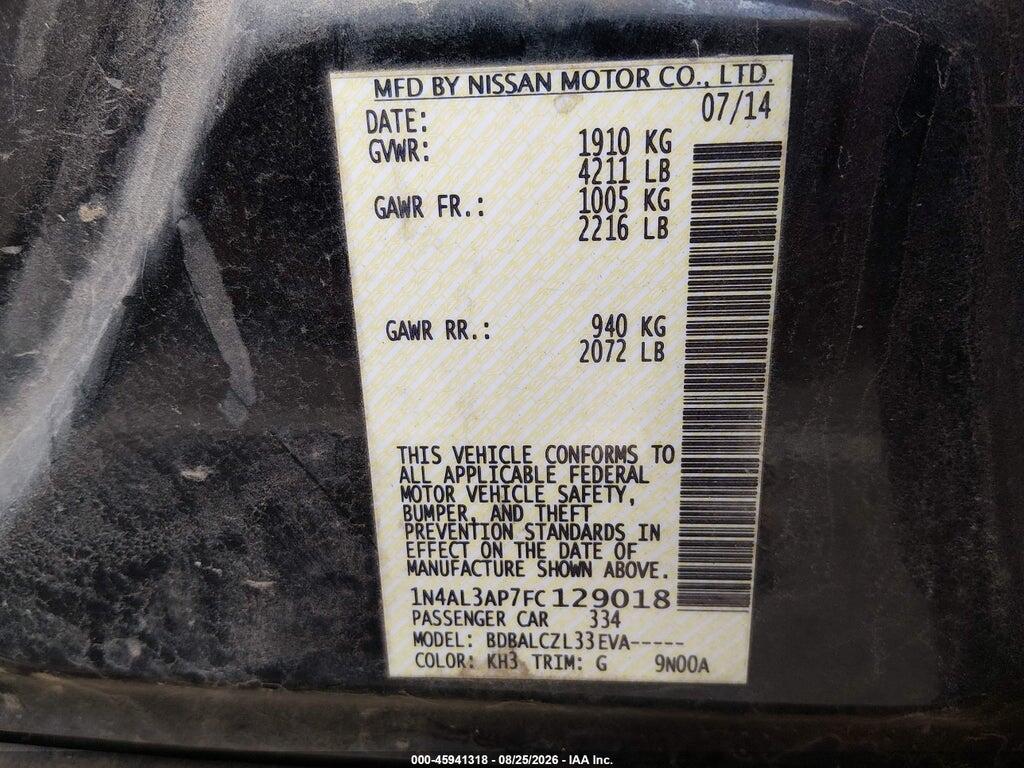1N4AL3AP7FC129018 2015 NISSAN ALTIMA photo no. 9