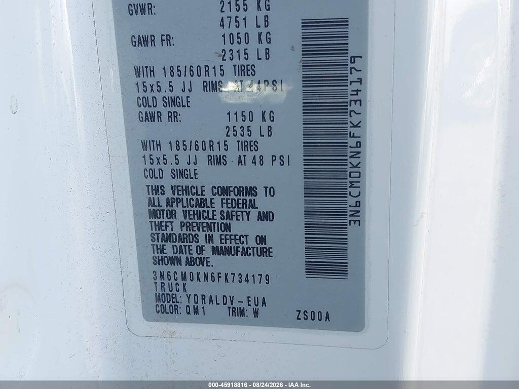 3N6CM0KN6FK734179 2015 NISSAN NV200 photo no. 9