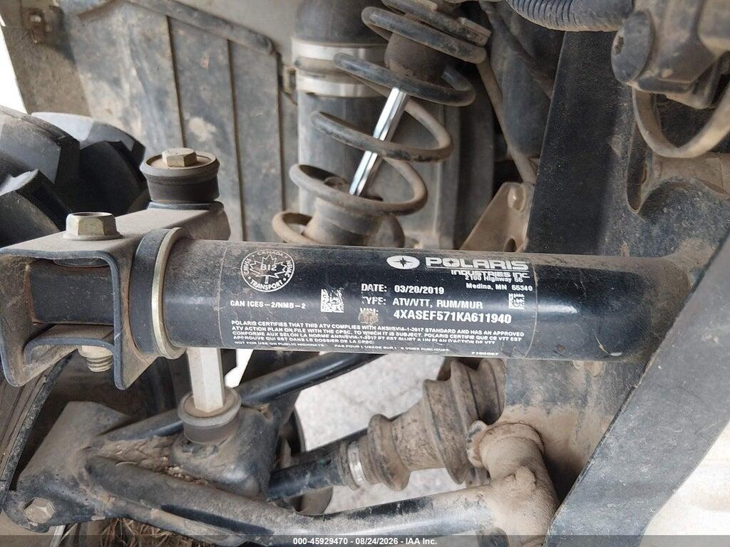 4XASEF571KA611940 2019 POLARIS SPORTSMAN photo no. 10