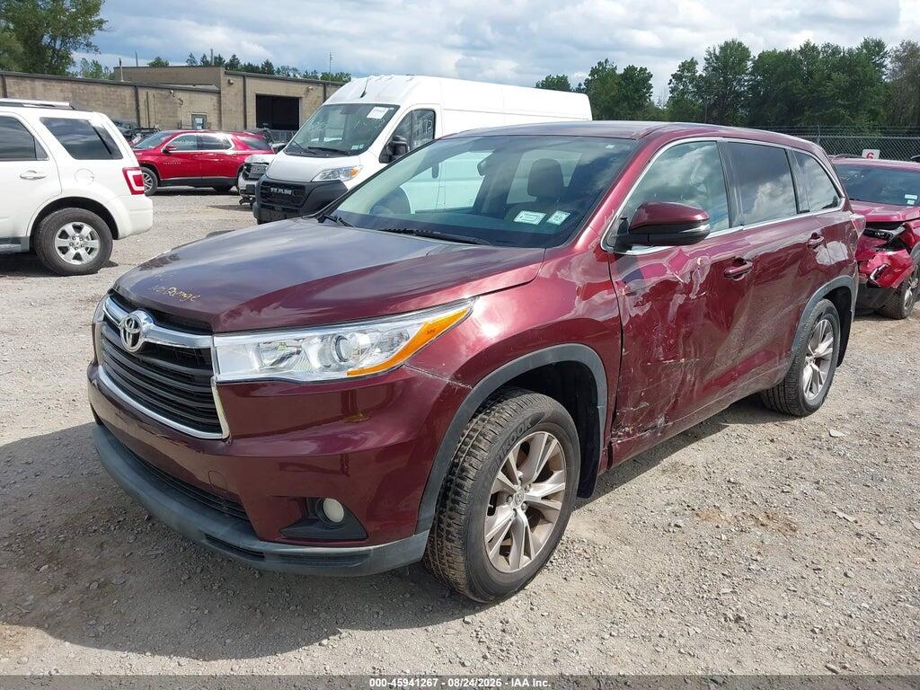 5TDBKRFHXES009488 2014 TOYOTA HIGHLANDER photo no. 2
