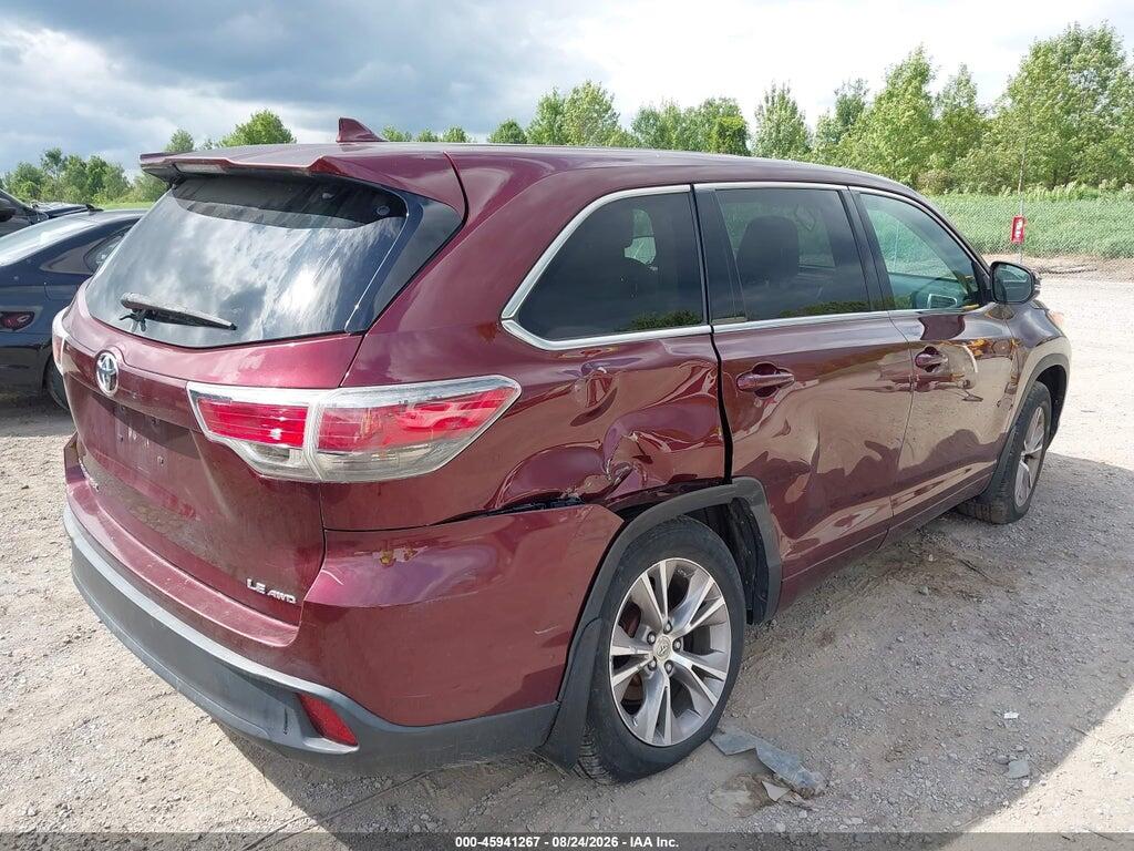 5TDBKRFHXES009488 2014 TOYOTA HIGHLANDER photo no. 4