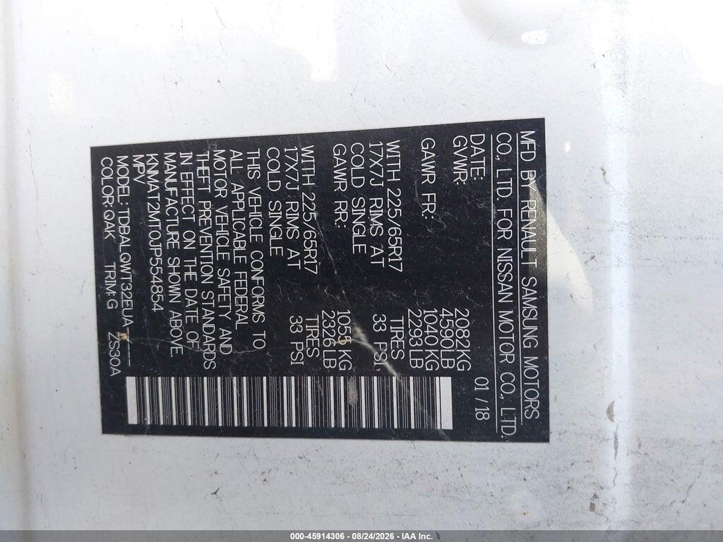 KNMAT2MT0JP554854 2018 NISSAN ROGUE photo no. 9