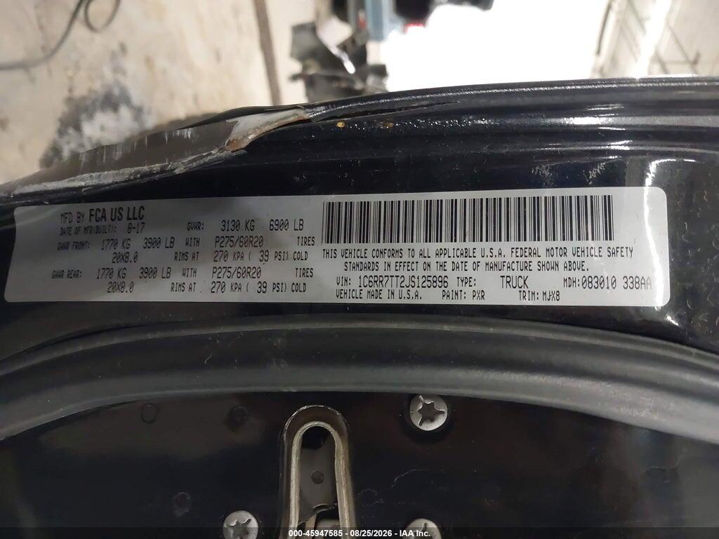 1C6RR7TT2JS125896 2018 RAM 1500 photo no. 9