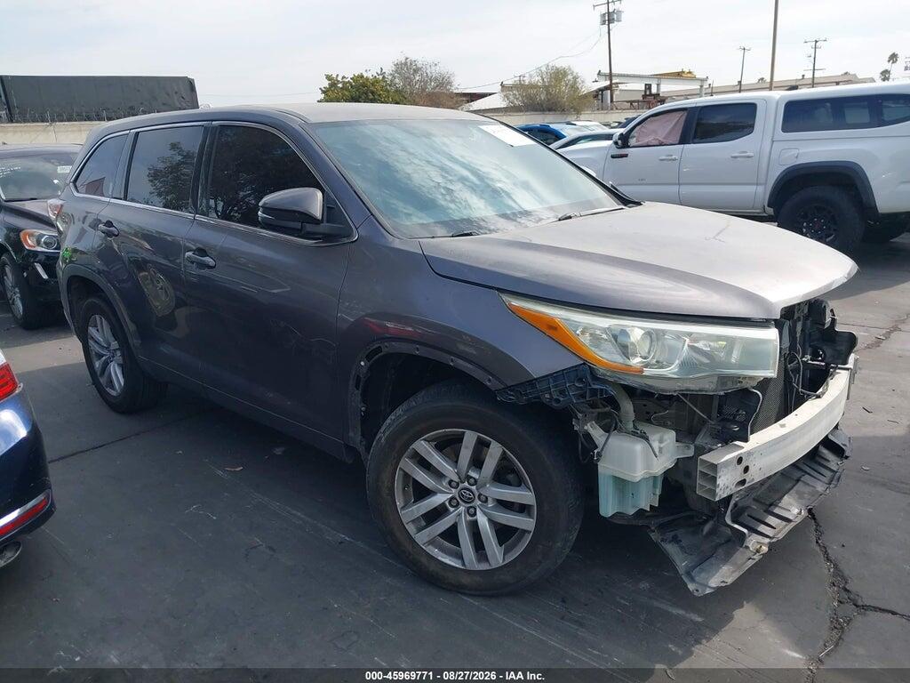 5TDZKRFH0GS152676 2016 TOYOTA HIGHLANDER photo no. 1