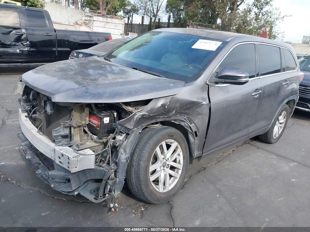 5TDZKRFH0GS152676 2016 TOYOTA HIGHLANDER photo no. 2