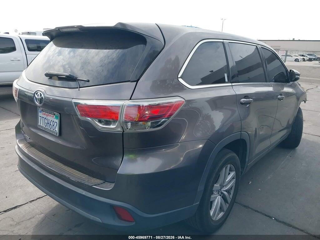 5TDZKRFH0GS152676 2016 TOYOTA HIGHLANDER photo no. 4