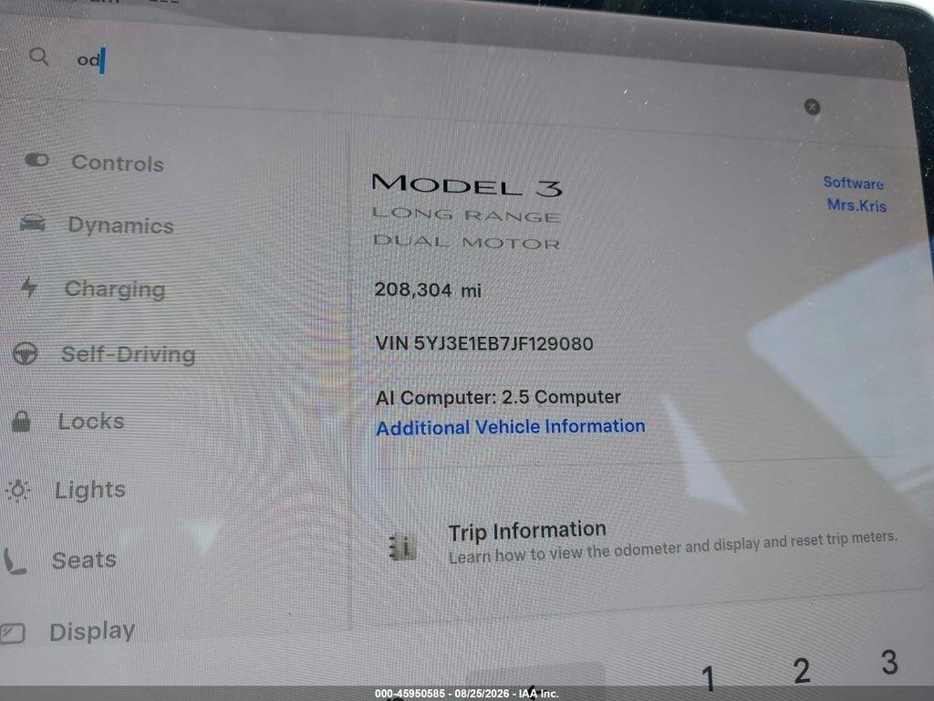 5YJ3E1EB7JF129080 2018 TESLA MODEL 3 photo no. 7