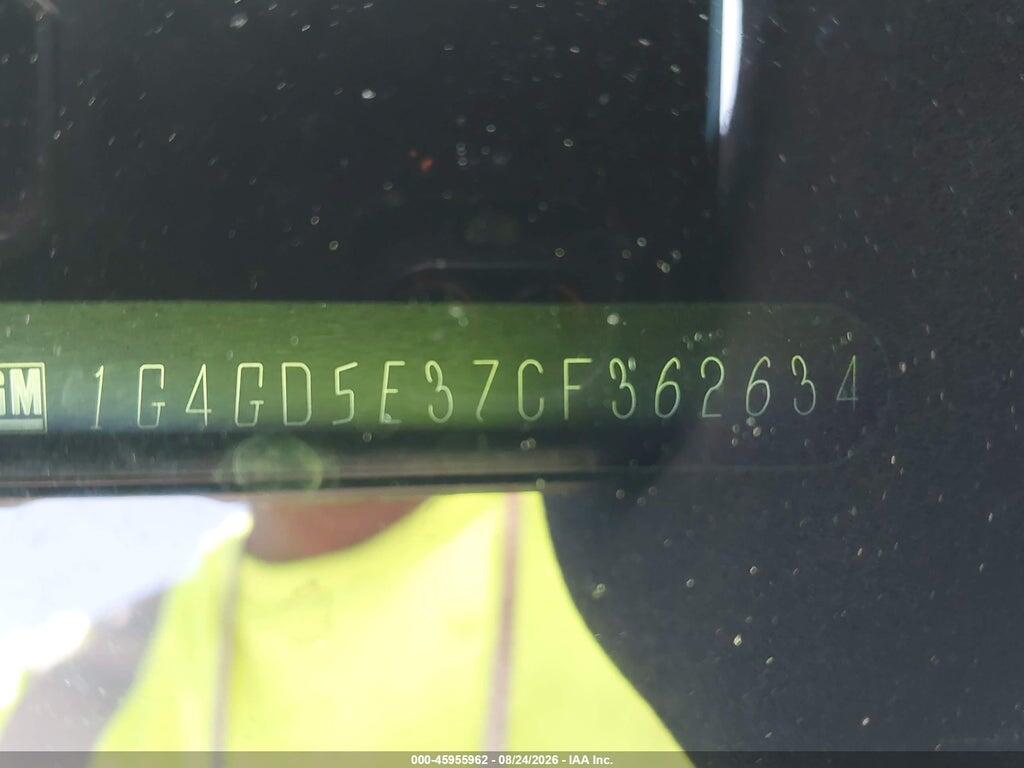 1G4GD5E37CF362634 2012 BUICK LACROSSE photo no. 9