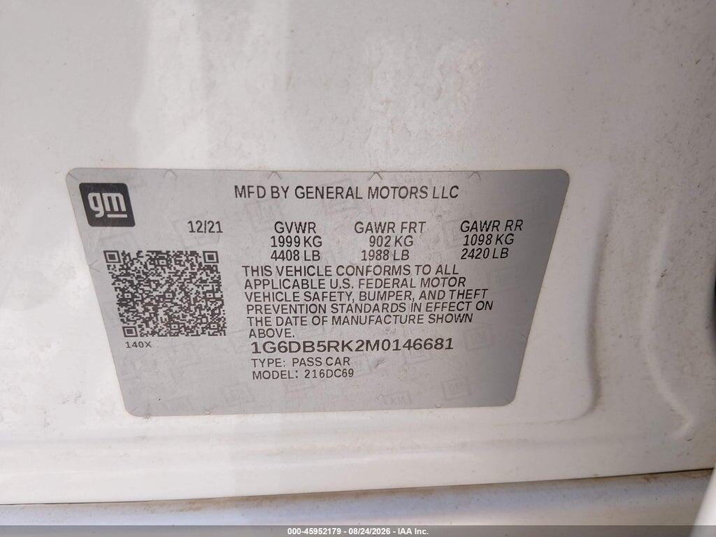 1G6DB5RK2M0146681 2021 CADILLAC CT4 photo no. 9