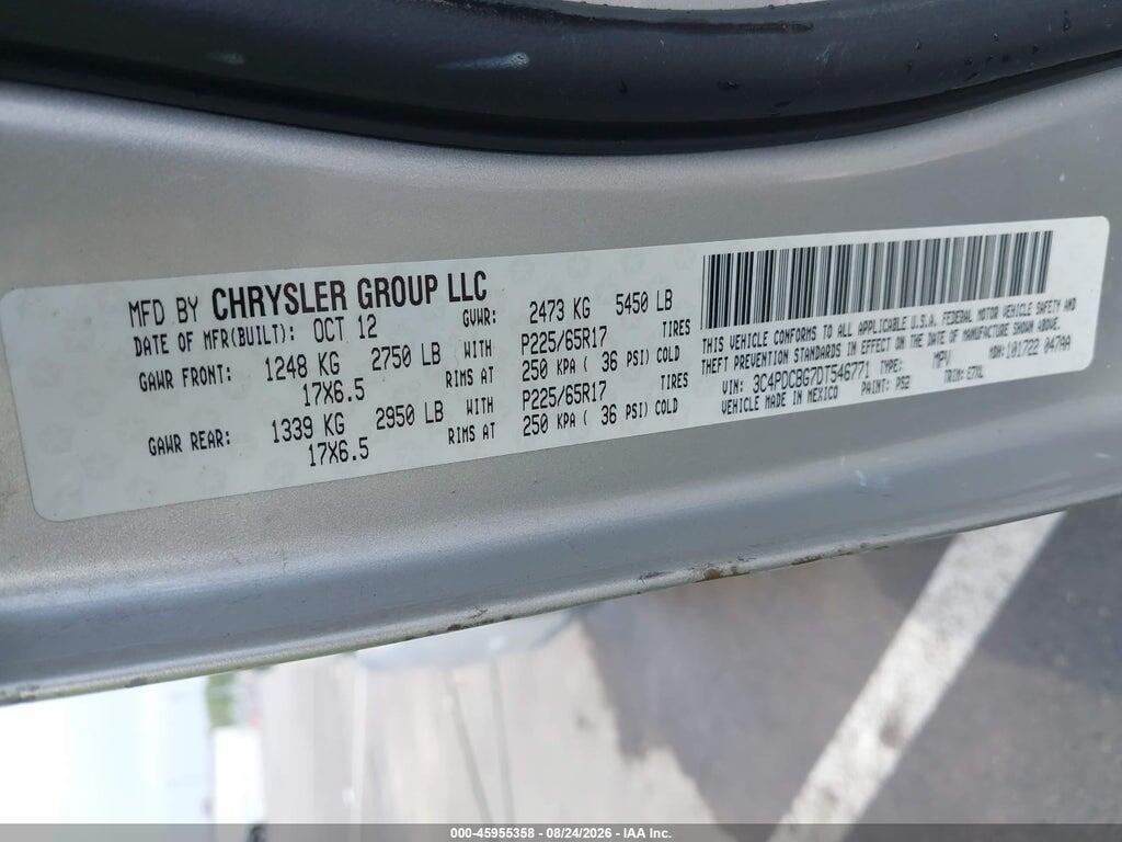 3C4PDCBG7DT546771 2013 DODGE JOURNEY photo no. 9