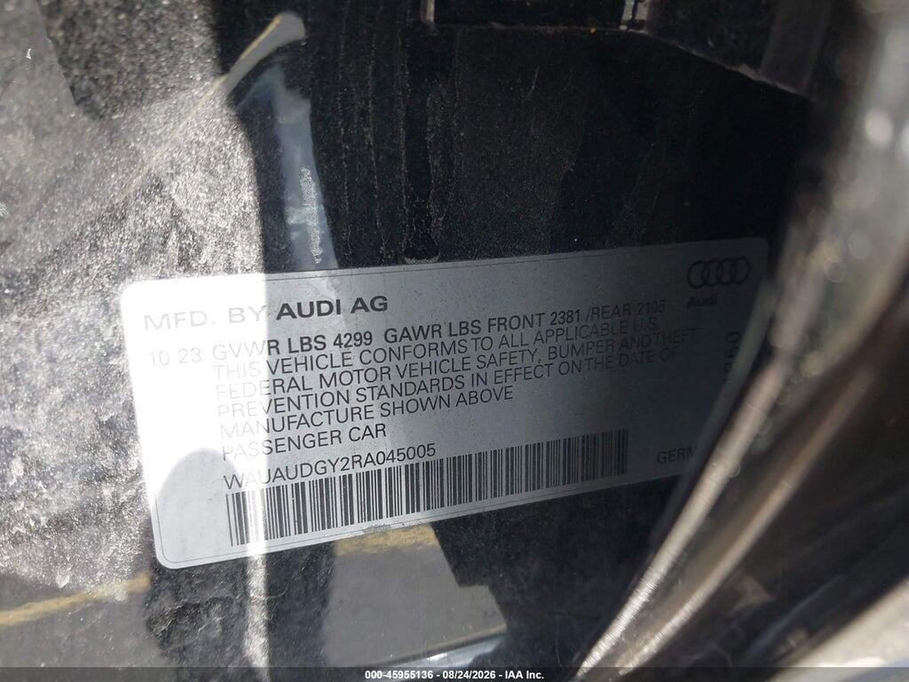 WAUAUDGY2RA045005 2024 AUDI A3 photo no. 9