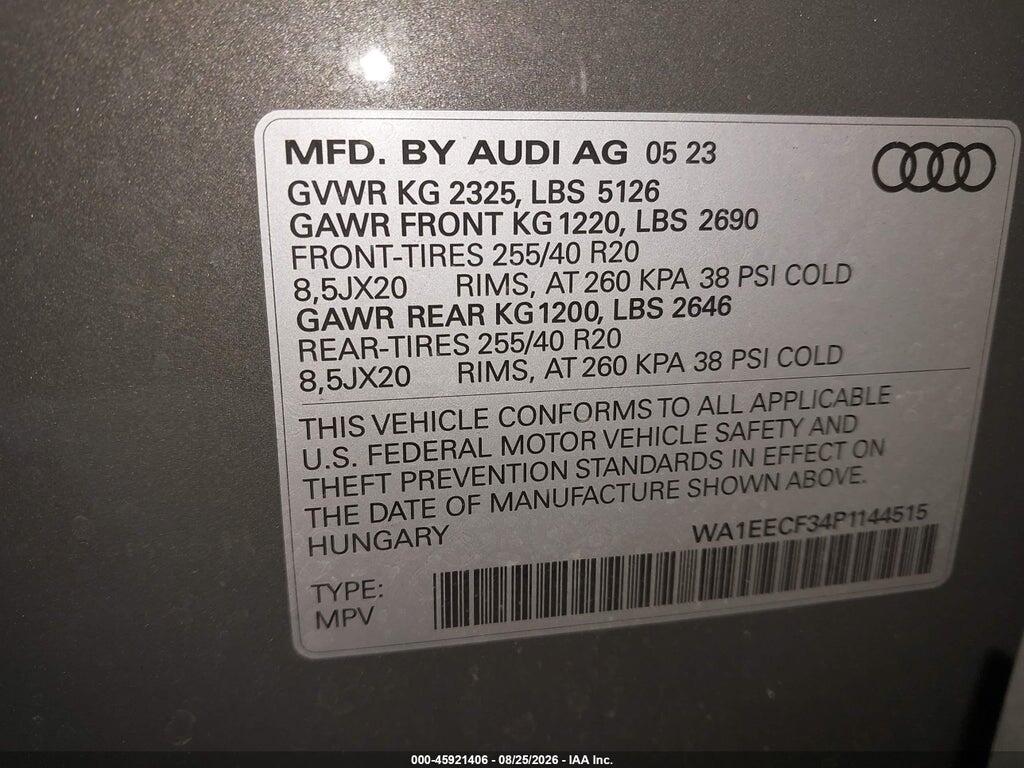 WA1EECF34P1144515 2023 AUDI Q3 photo no. 9