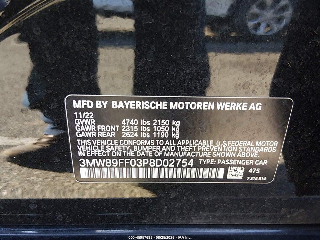 3MW89FF03P8D02754 2023 BMW 3 SERIES photo no. 9