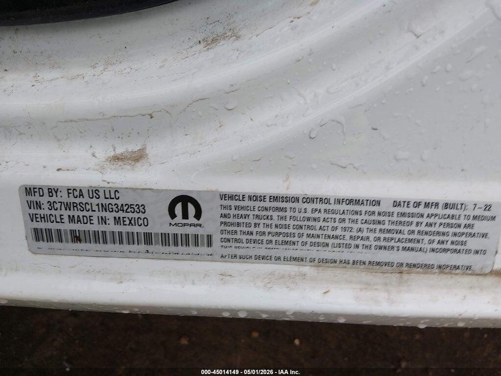 3C7WRSCL1NG342533 2022 RAM 3500 CHASSIS photo no. 8