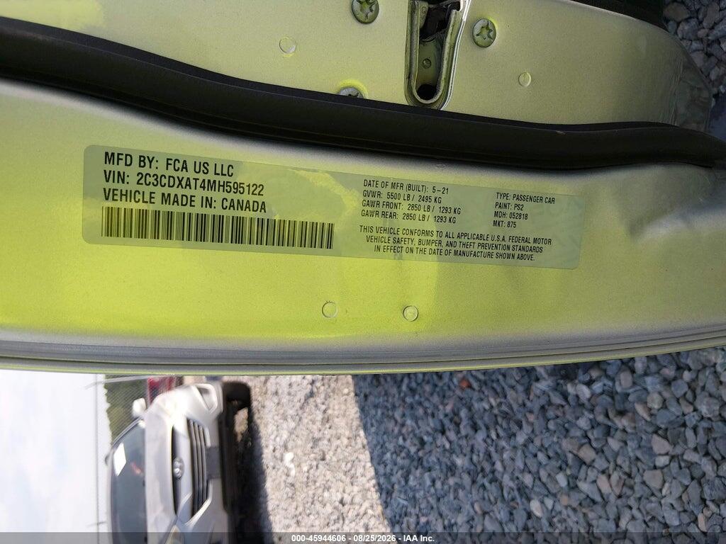 2C3CDXAT4MH595122 2021 DODGE CHARGER photo no. 9