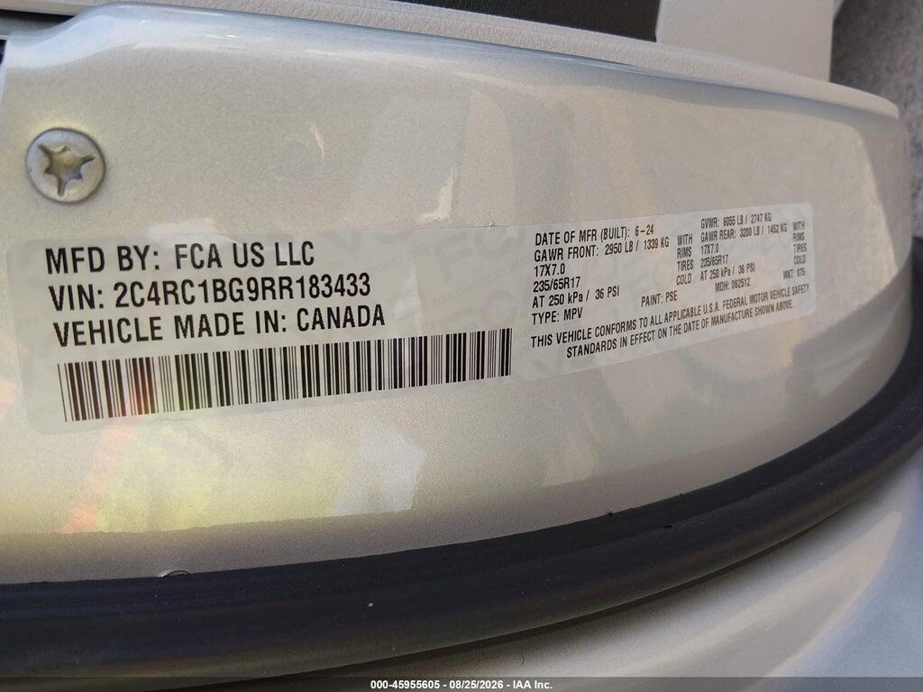 2C4RC1BG9RR183433 2024 CHRYSLER PACIFICA photo no. 9