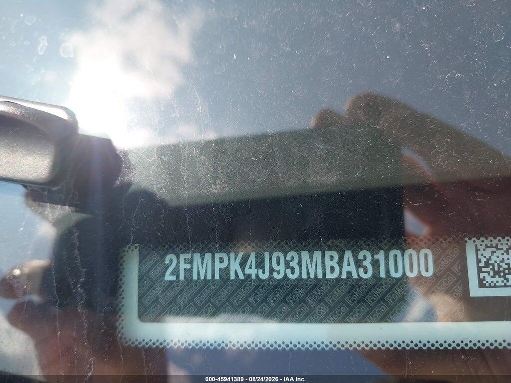 2FMPK4J93MBA31000 2021 FORD EDGE photo no. 9