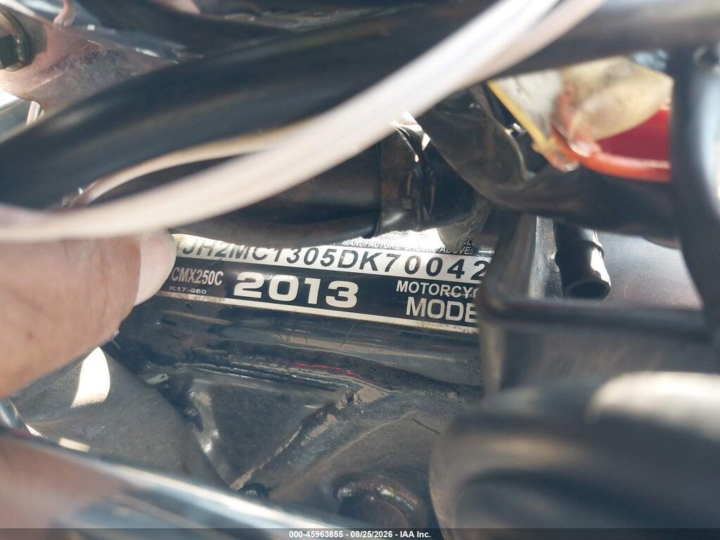 JH2MC1305DK700429 2013 HONDA CMX250 photo no. 10
