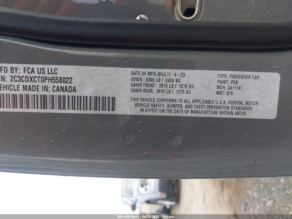 2C3CDXCT0PH558022 2023 DODGE CHARGER photo no. 9
