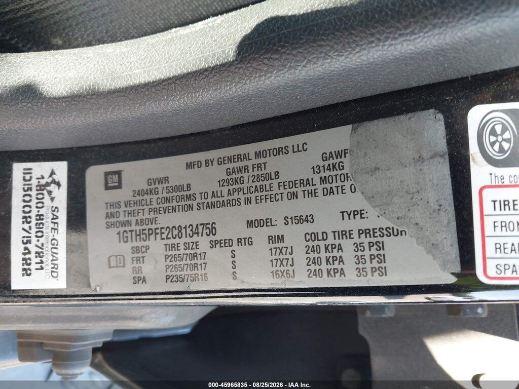 1GTH5PFE2C8134756 2012 GMC CANYON photo no. 9