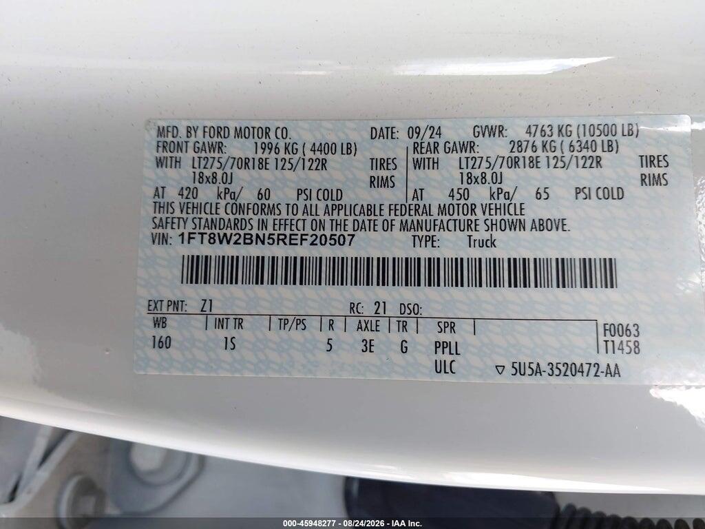 1FT8W2BN5REF20507 2024 FORD F-250 photo no. 9