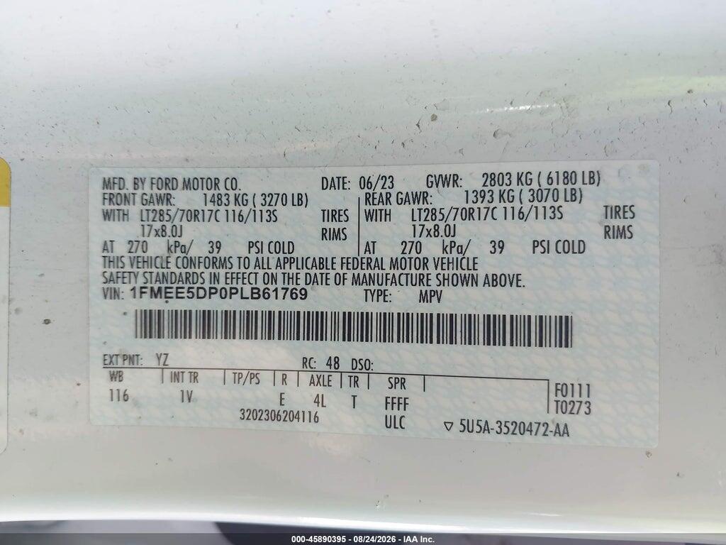 1FMEE5DP0PLB61769 2023 FORD BRONCO photo no. 9