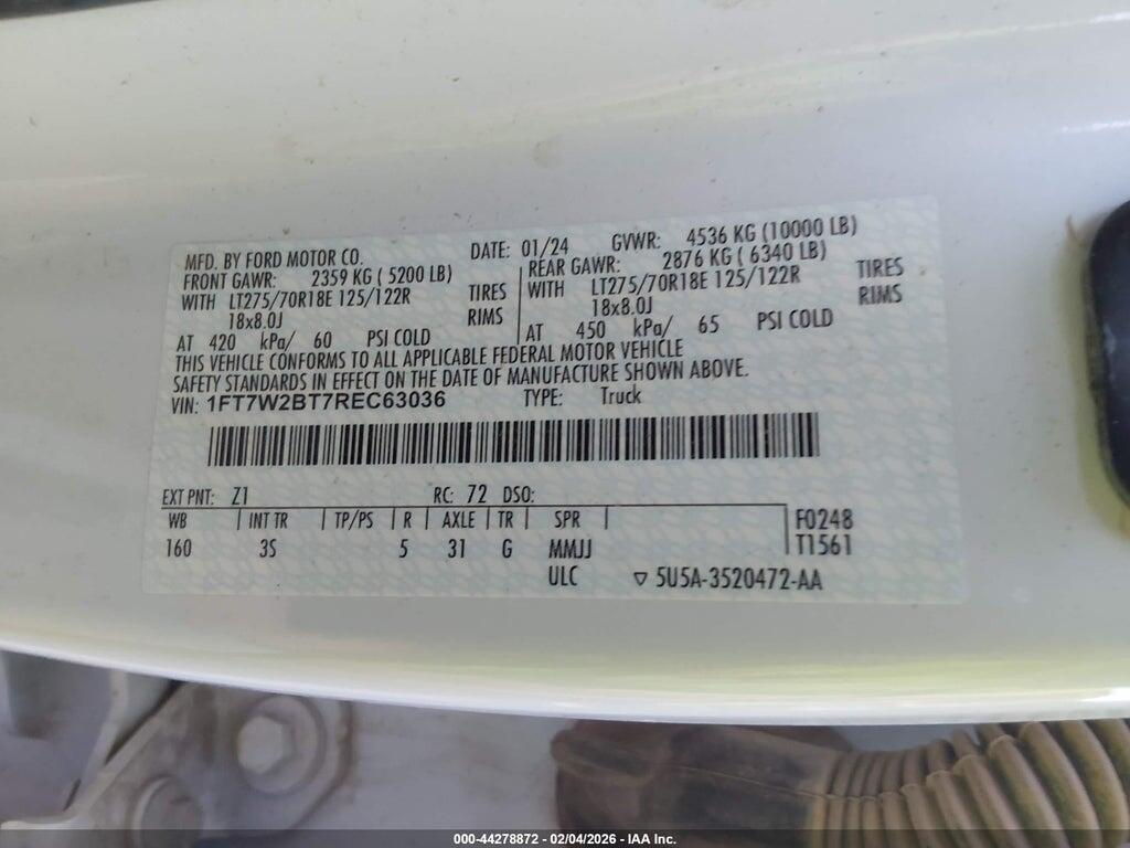 1FT7W2BT7REC63036 2024 FORD F-250 photo no. 9