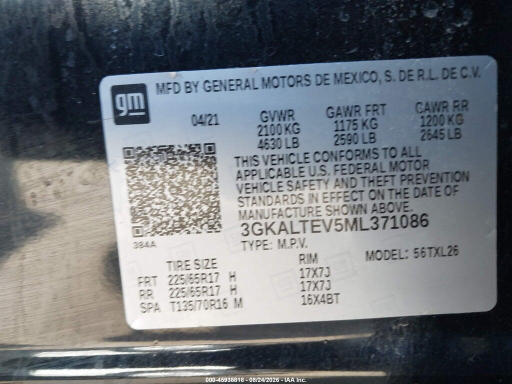 3GKALTEV5ML371086 2021 GMC TERRAIN photo no. 9