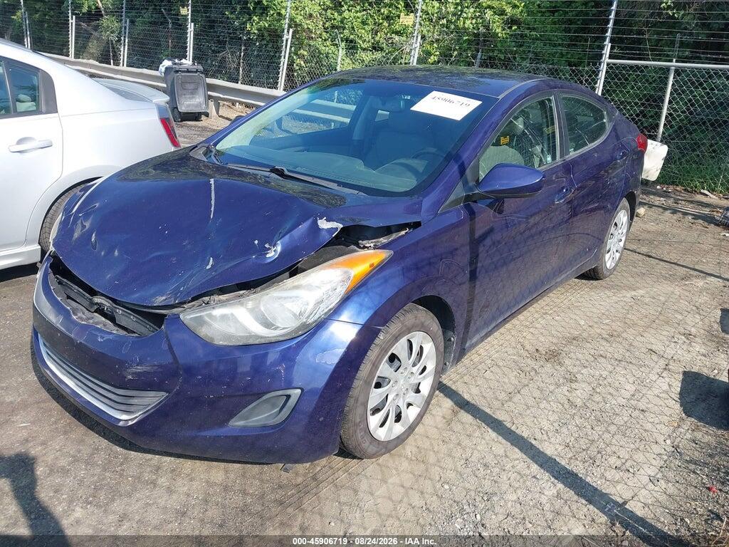 5NPDH4AE5CH070371 2012 HYUNDAI ELANTRA photo no. 2