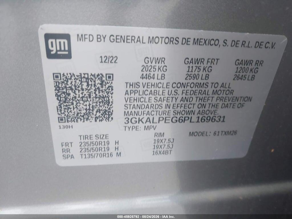 3GKALPEG6PL169631 2023 GMC TERRAIN photo no. 9