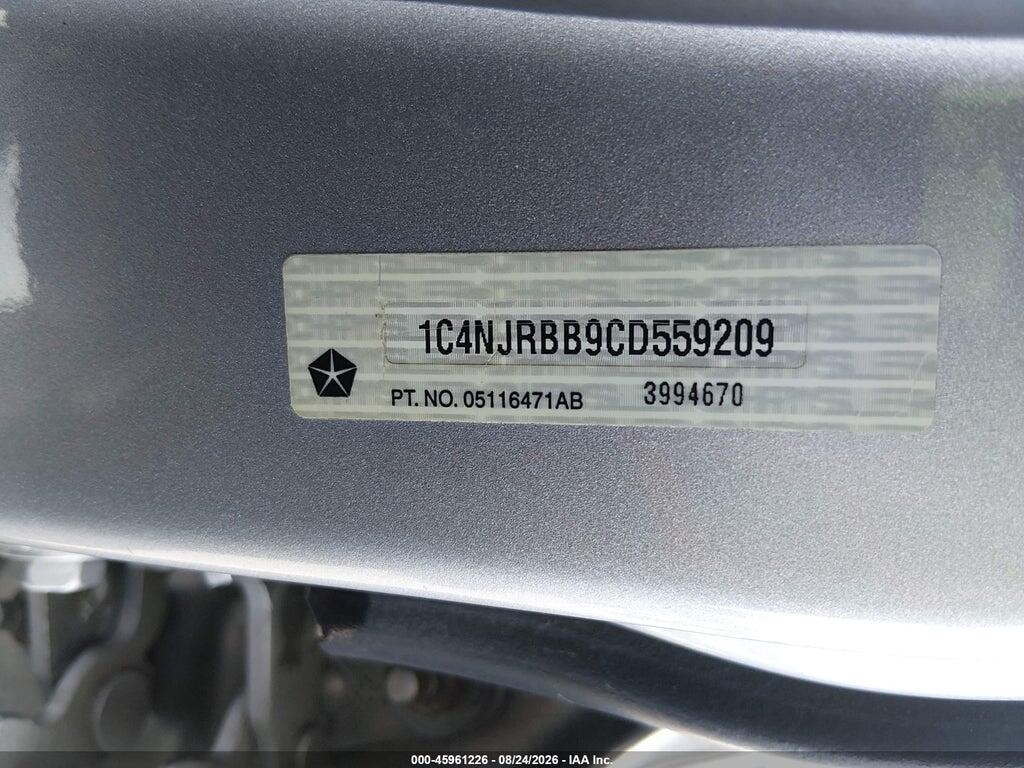 1C4NJRBB9CD559209 2012 JEEP PATRIOT photo no. 9