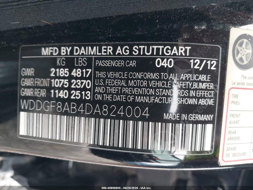 WDDGF8AB4DA824004 2013 MERCEDES-BENZ C 300 photo no. 9