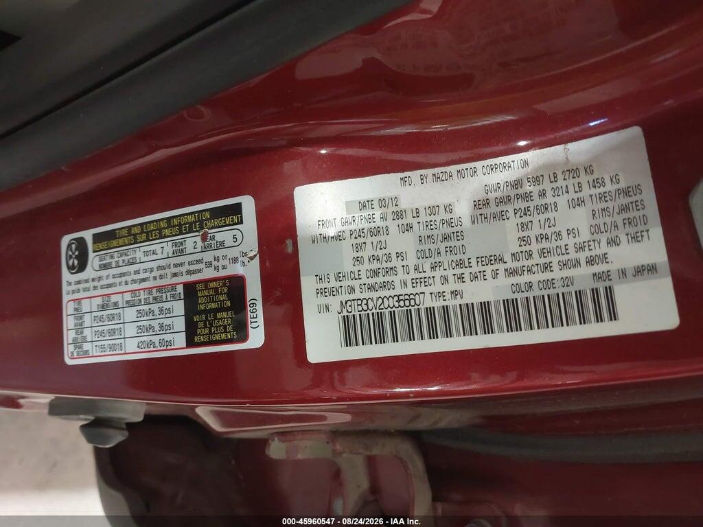 JM3TB3CV2C0356607 2012 MAZDA CX-9 photo no. 9