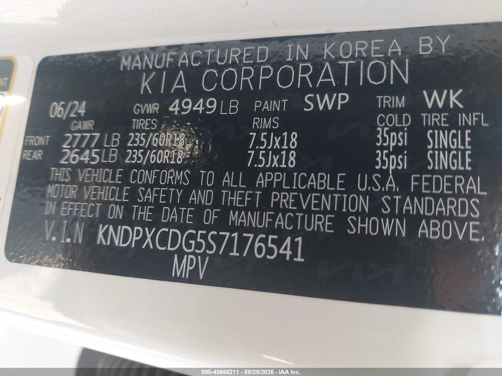 KNDPXCDG5S7176541 2025 KIA SPORTAGE HYBRID photo no. 9