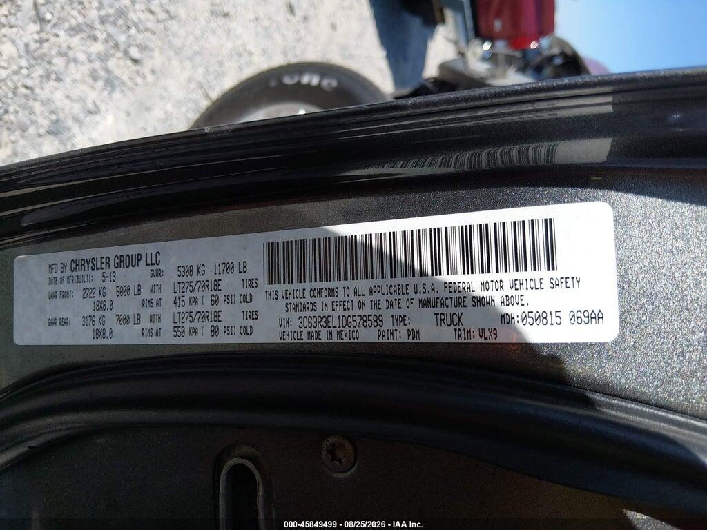 3C63R3EL1DG578589 2013 RAM 3500 photo no. 8